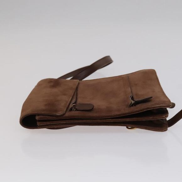 GUCCI Horsebit Backpack Suede Brown Gold - Picture 4 of 16